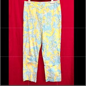 Vintage lilly Pulitzer animal print zoo capris size 4 excellent pre-owned cond